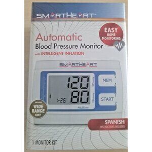 SmartHeart Automatic Adult Digital BLOOD PRESSURE MONITOR Model 01-539 BRAND NEW